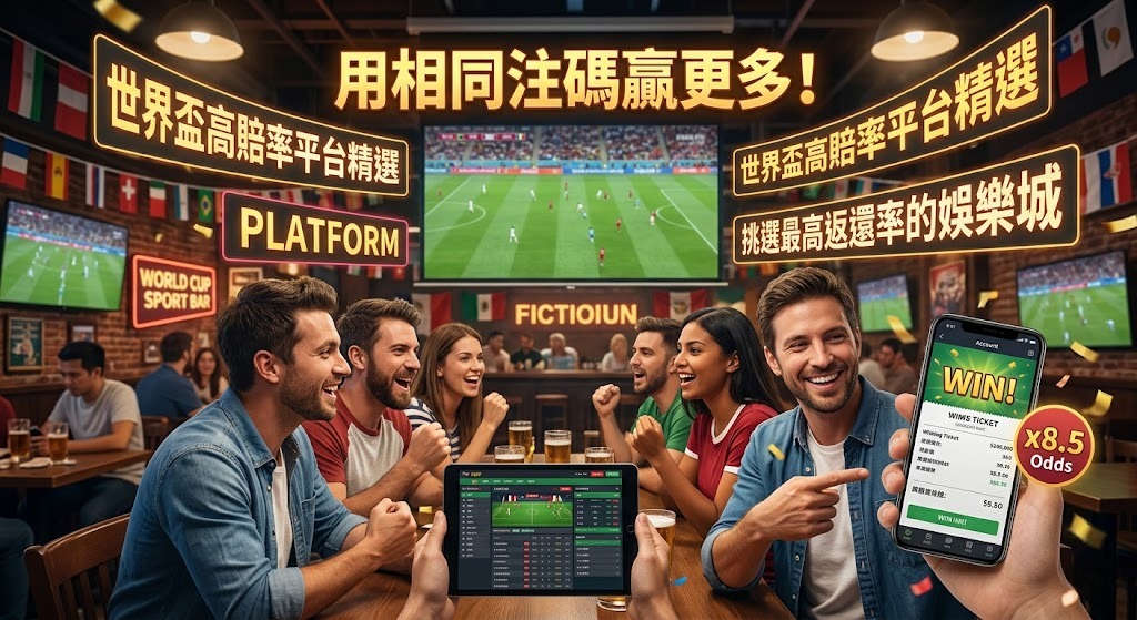 世界盃高賠率平台精選，挑選最高返還率的娛樂城