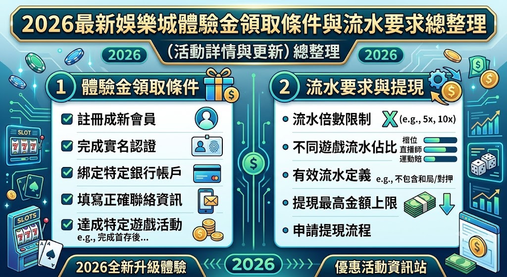 2026優質娛樂城精選！馬上驗證領取 0 風險試玩金！