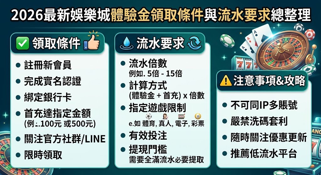 2026優質娛樂城精選！馬上驗證領取 0 風險試玩金！
